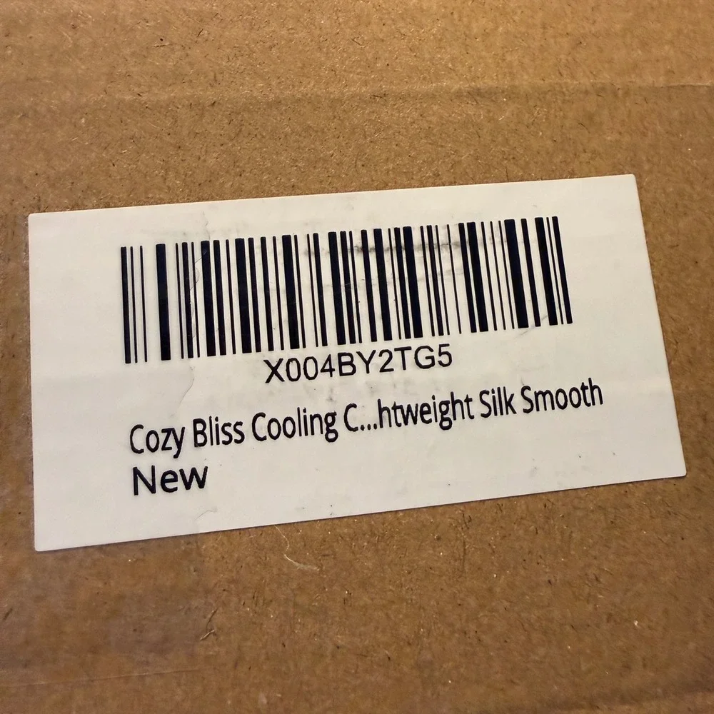Cozy Bliss Cooling Comforter Twin Size Beige Lightweight Blanket Hot Sleepers
